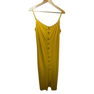 ⭐️NWT - Mustard Button-Down Midi Dress